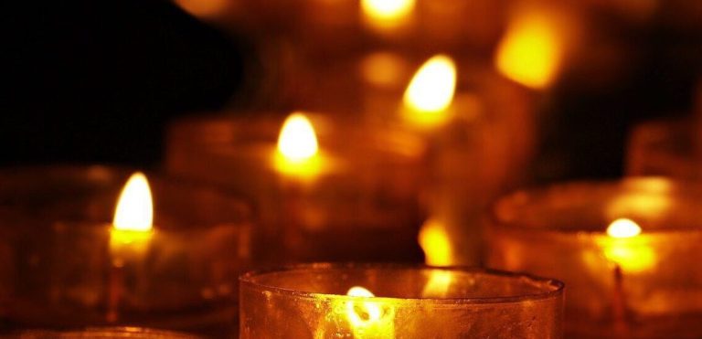 Brennende Kerzen